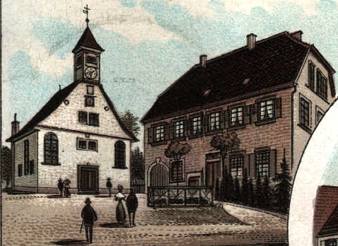 Erste Palmbacher Kirche 1725