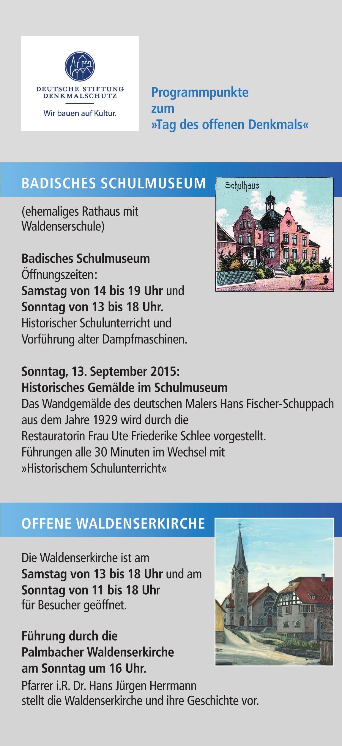 Denkmaltag 2015 Palmbach